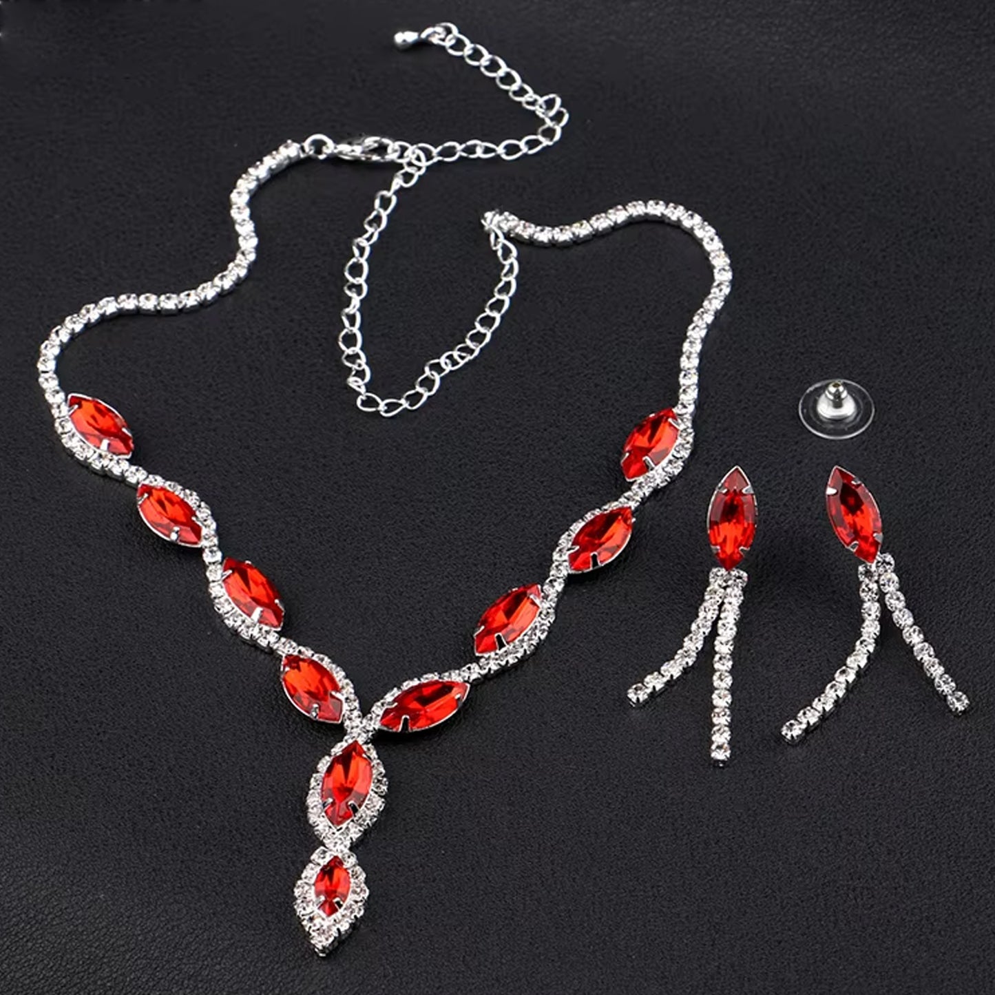 Necklace And Earrings Set (1 Set Mix Color)