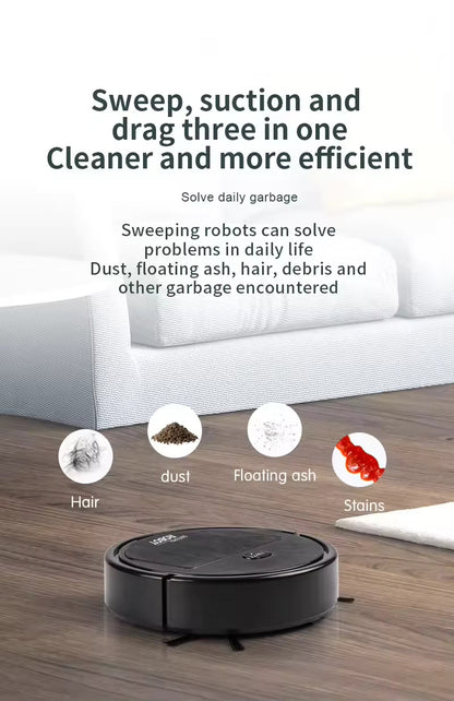 4-in-1 Smart Sweeping Robot Vacuum Cleaner (USB Charging)